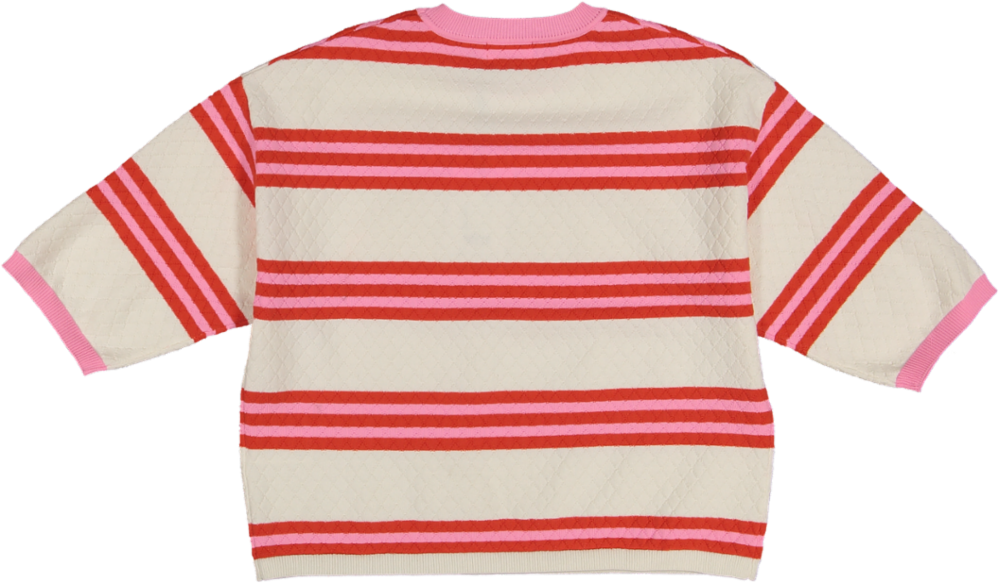 KNIT SWEATER VELVET-OFF WHITE