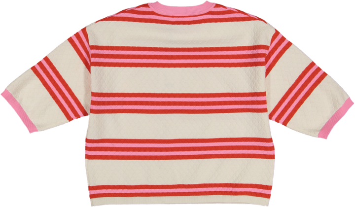 KNIT SWEATER VELVET-OFF WHITE