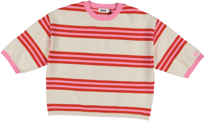 KNIT SWEATER VELVET-OFF WHITE