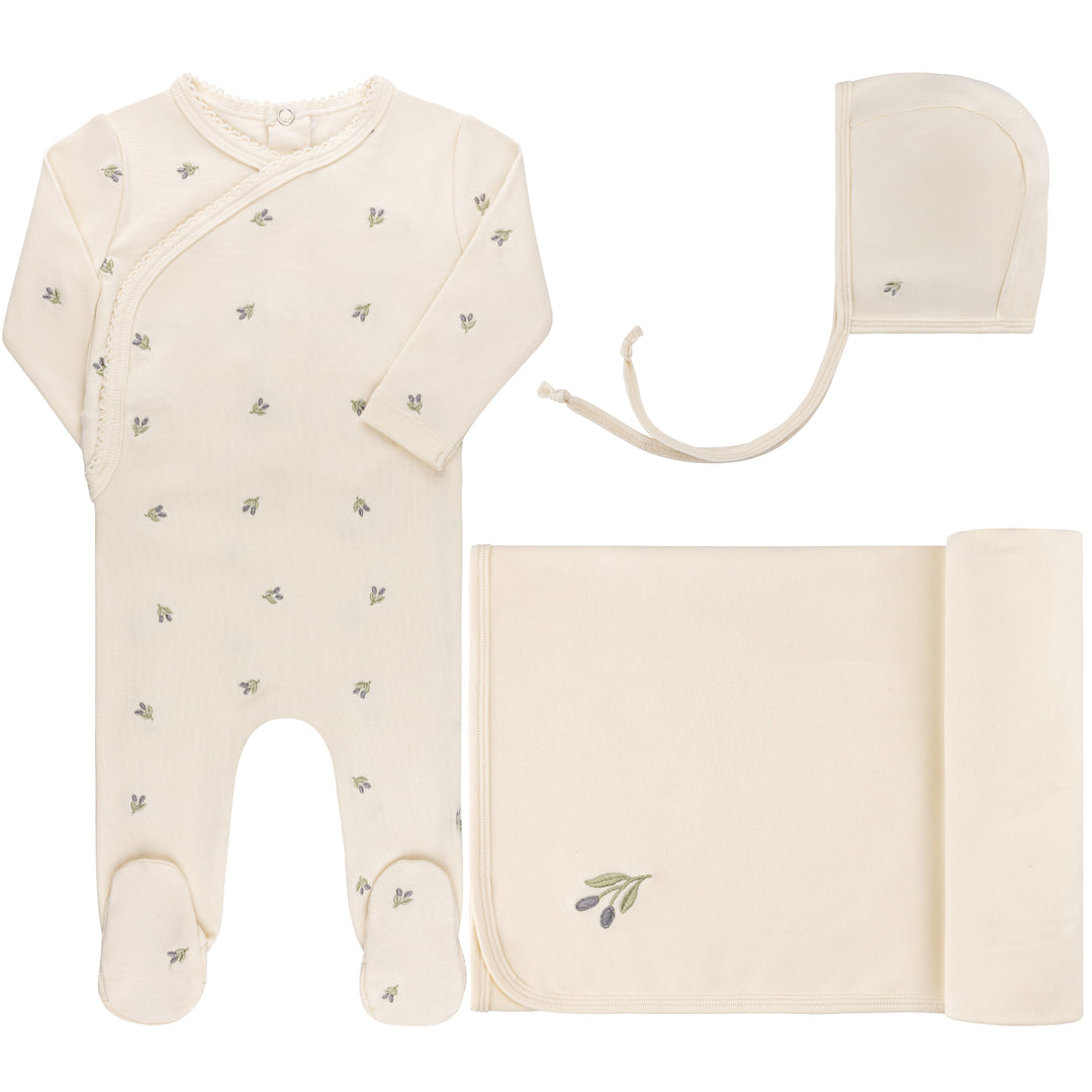 Embroidered Collection-3 PC SET-Ivory Berry