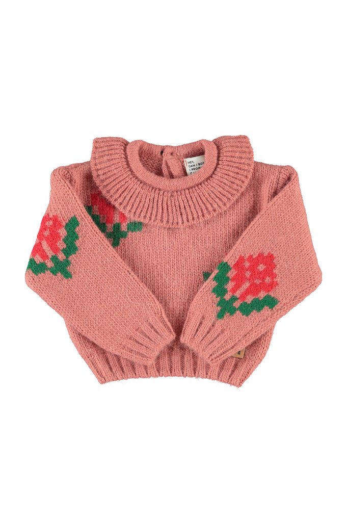 TRC2609A.B JACQUARD SWEATER W/ COLLAR – whoopikids