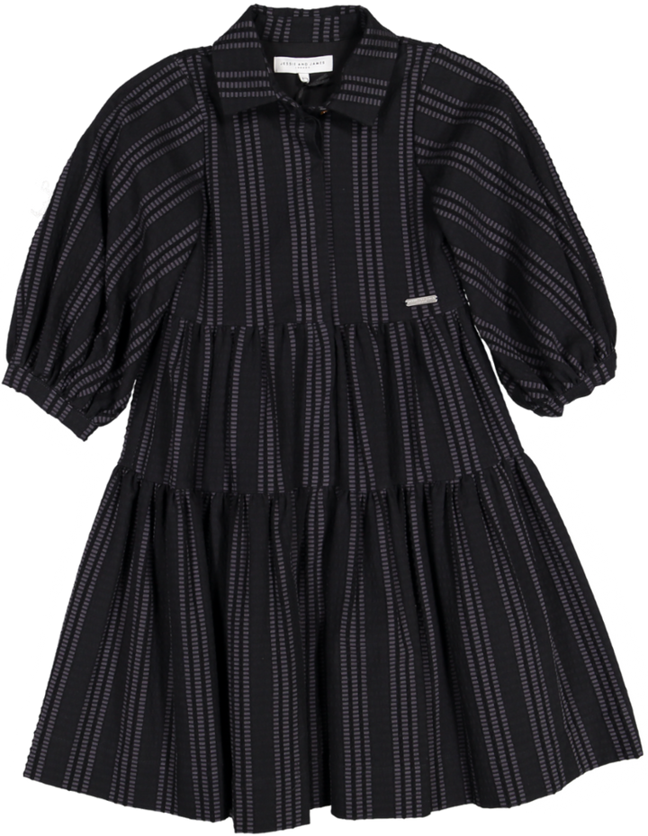 Mila Dress-Navy Stripe