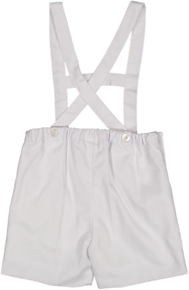 34313-TPQ02 SHORTS,DUNGAREES,TROUSERS - WHITE COTTON PIQUE