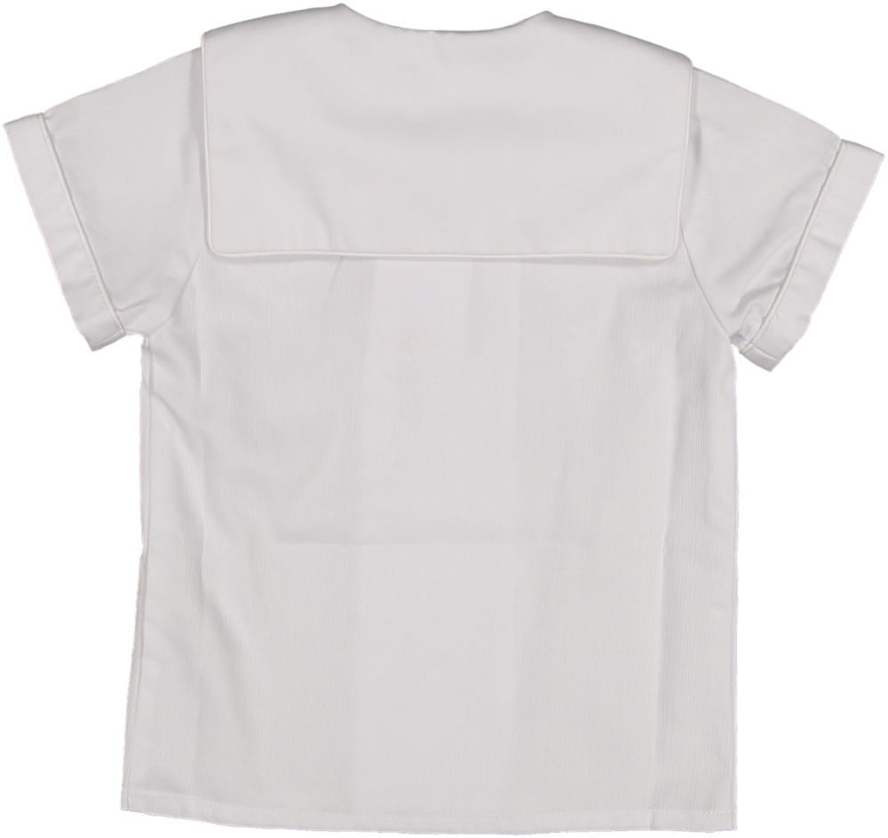 32252-TPQ02 SHIRTS - WHITE COTTON PIQUE