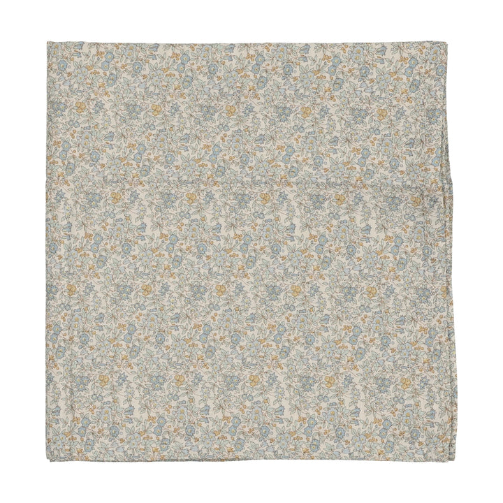 Muslin Swaddle-Cream/Blue