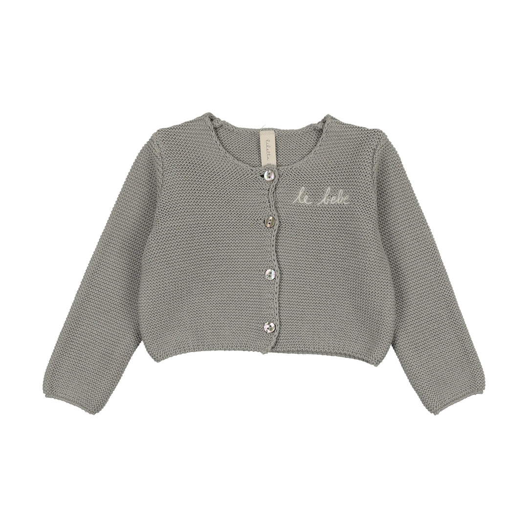 LE BEBE KNIT CARDIGAN - LIGHT BLUE