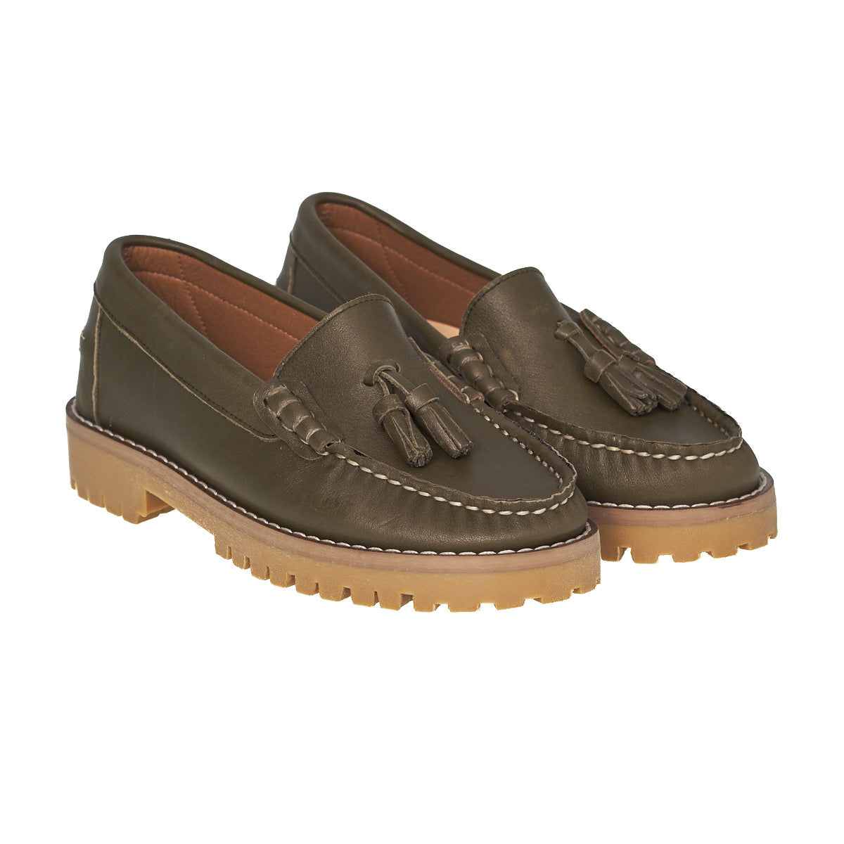 TASSELS MOUNTAIN LOAFER ARMY