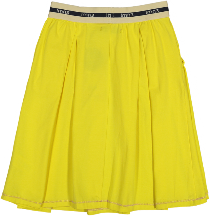 3LS25_3041-ORIGAMI SKIRT-Buttercup Yellow