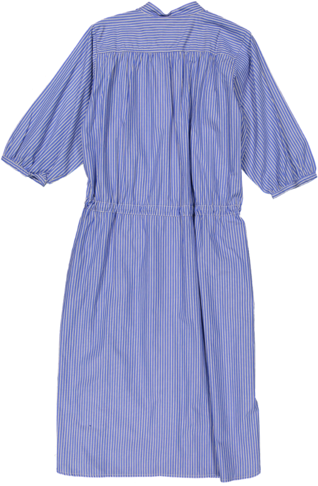 MADRID W COT STRIPE WOVEN DRESS GIRLS - 106 BLUE