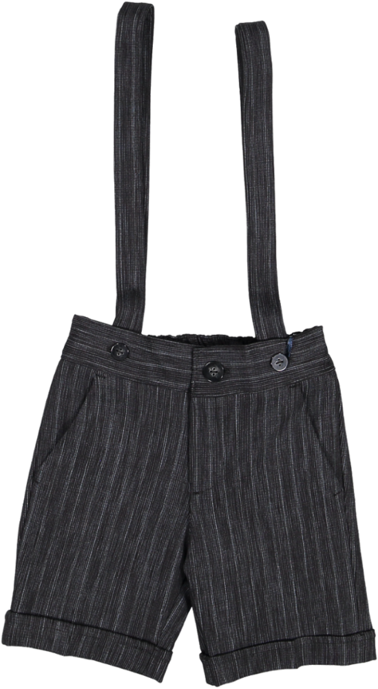 MF1634SBMB-BERMUDA CON BRETELLE-NERO