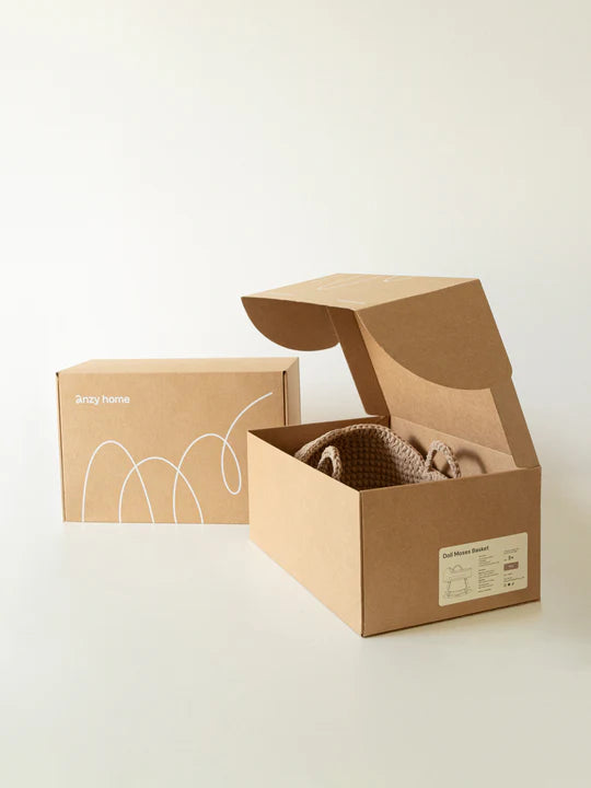 Doll Moses Basket w/Rocking Stand / Color Pearl