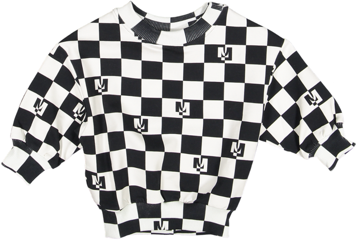 CHECKERED SWEATSHIRT
