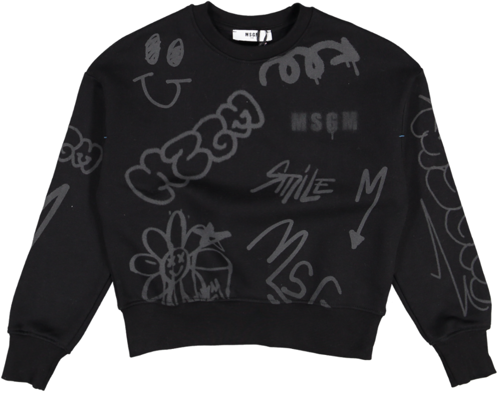 SWEATSHIRT BOY-NERO/BLACK