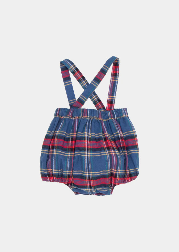 MUSA BABY ROMPER Blue Tartan whoopikids