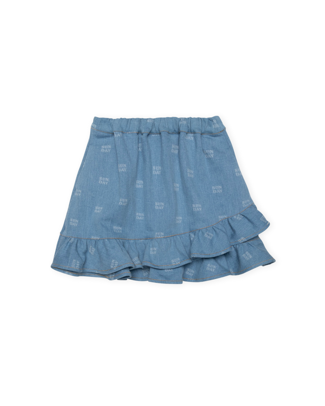 Organic Crossover Sunday Skirt In Denim