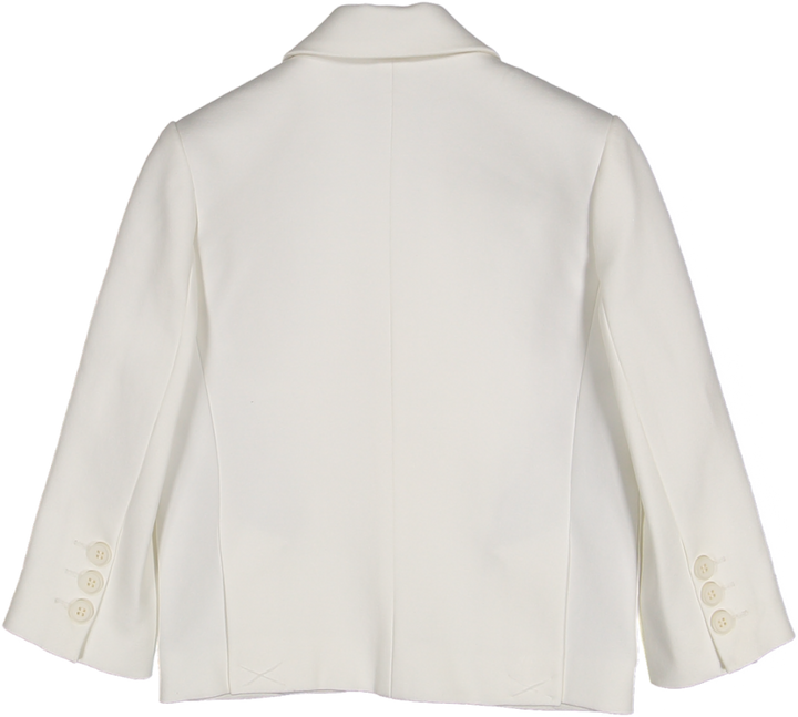 SS25NCNVJ1037-JERSEY JACKET WITH NOVE EMBLEM-CREAM