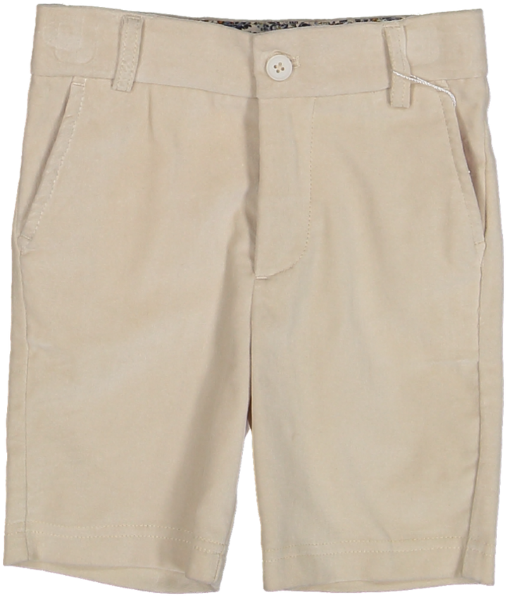 AW26NCNV5004-VELVET SHORTS-CREAM