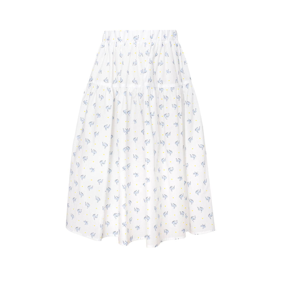 Cotton Skirt Pearl White
