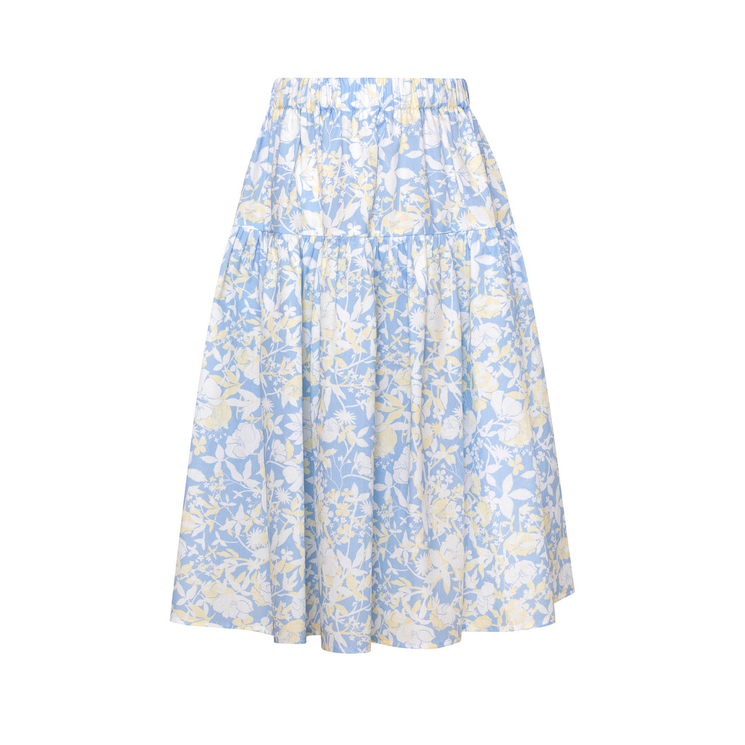 Cotton Skirt Anemone Blue