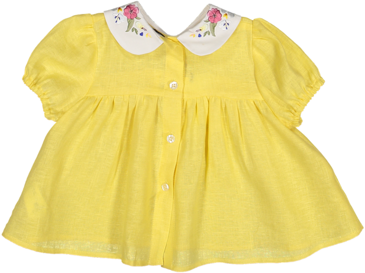 Special Edition Aria Baby Blouse Linen-Yellow