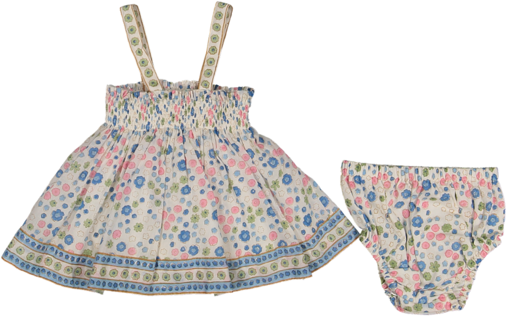 LUNA SET-BLUE WILD FLORAL