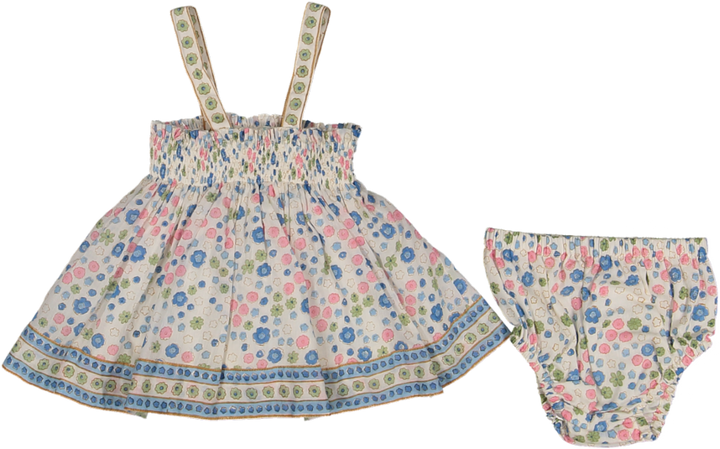 LUNA SET-BLUE WILD FLORAL