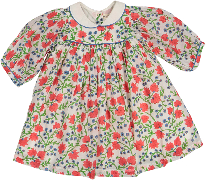 SOLANA DRESS-ORANGE COSMOS