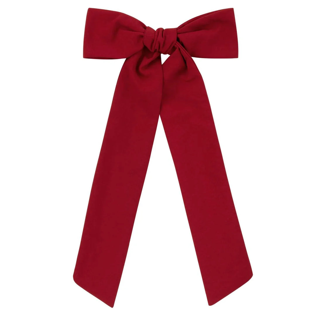 Le Enfant Taffetta Oversized Bows - Red