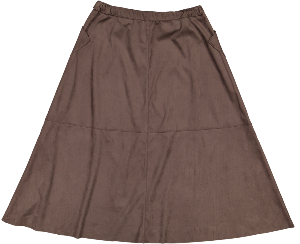 Anano-Skirt-Coffee leather