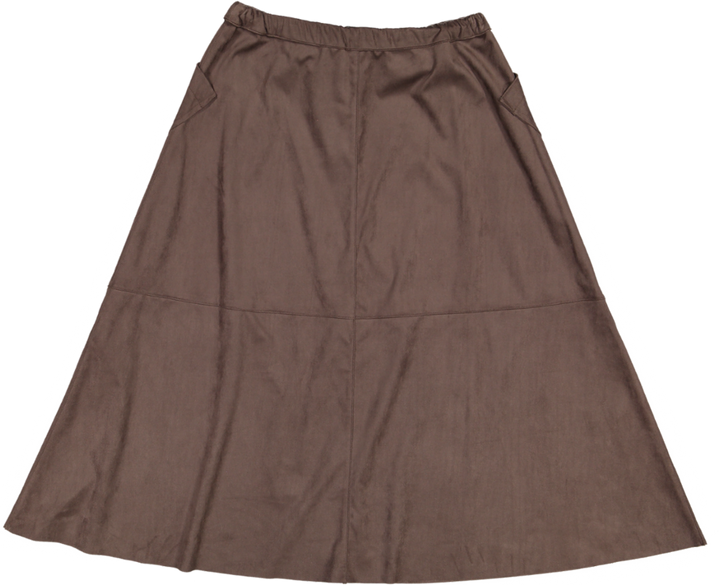 Anano-Skirt-Coffee leather