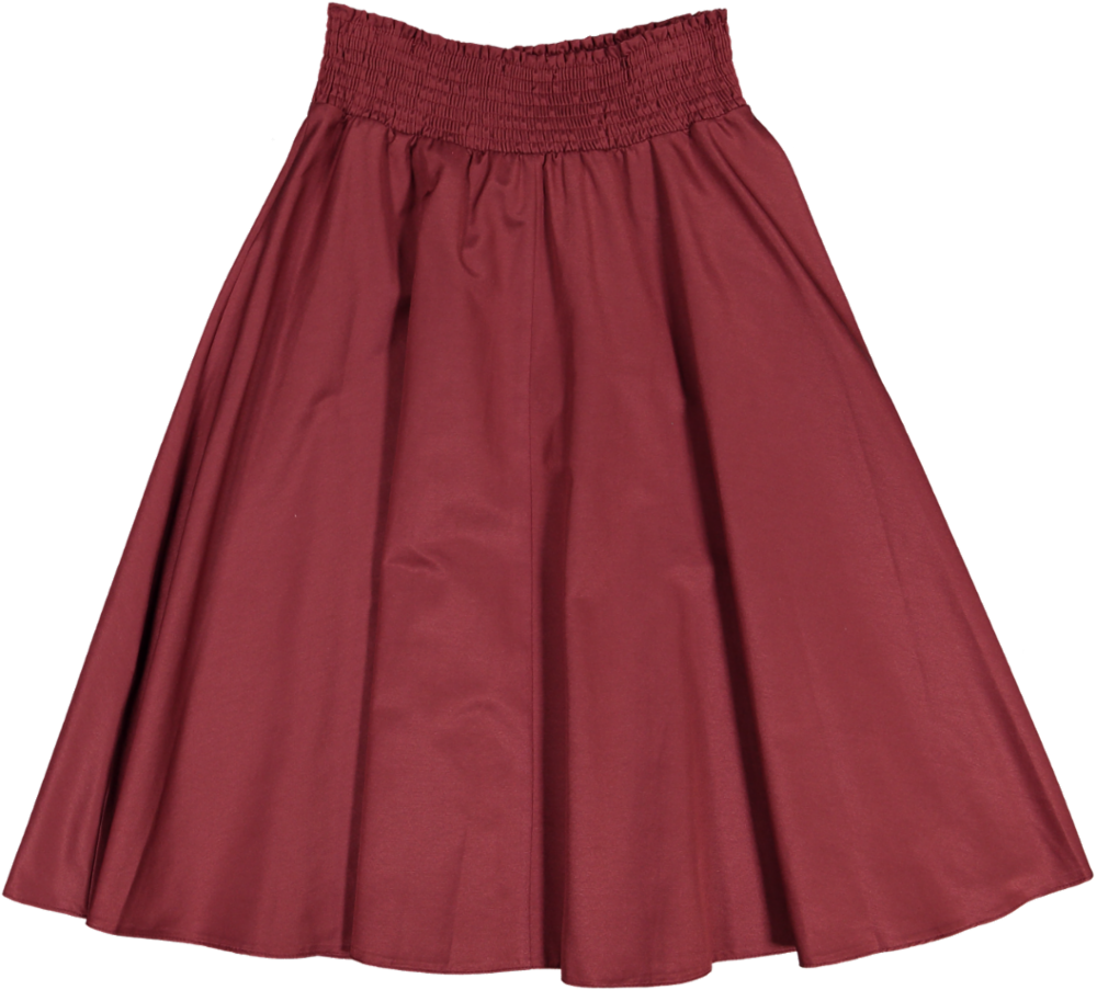 REBAIS SKIRT-07-Burgandy