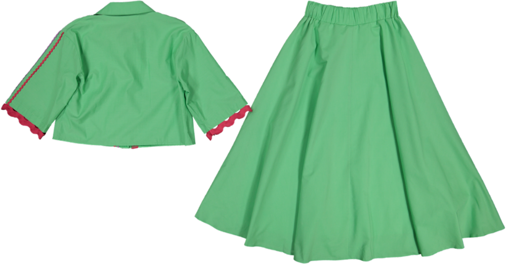 Taden Skirt/Top Set 2-Green