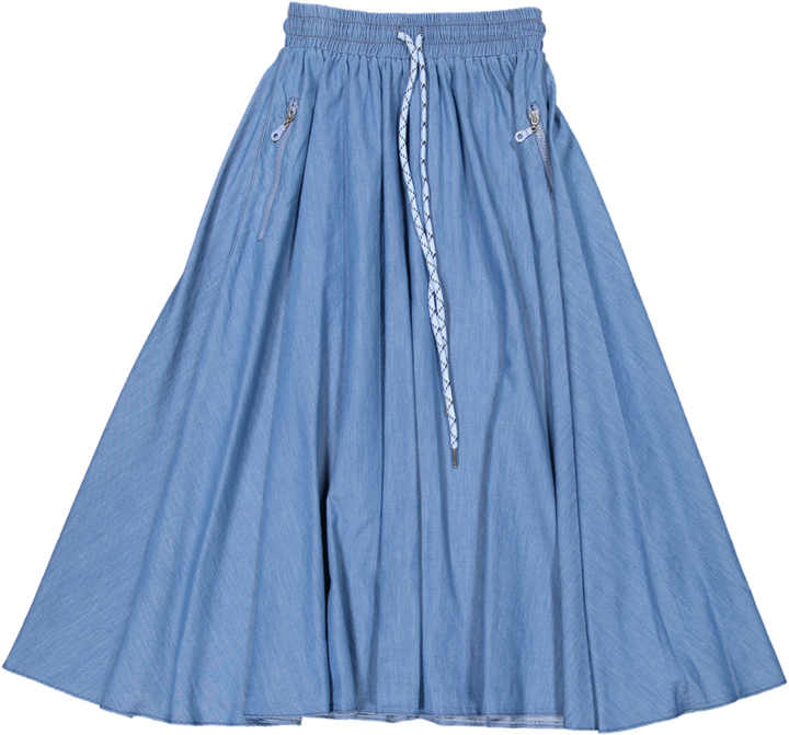 TRURO SKIRT 25A REG LENGTH-Light Denim