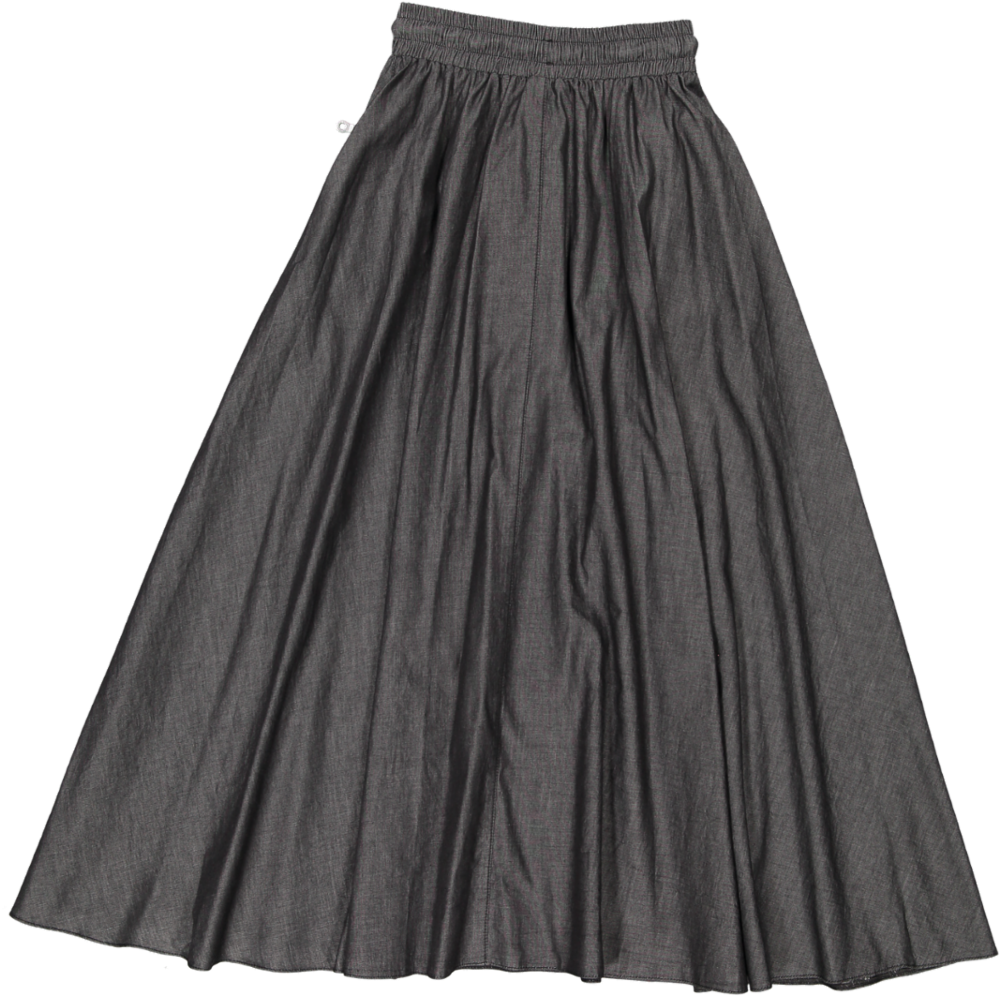 TRURO SKIRT 25B MAXI LENGTH-Black Denim