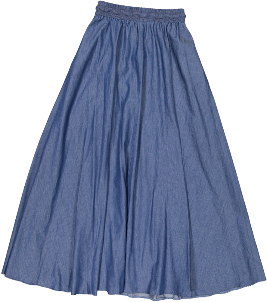 TRURO SKIRT 25B MAXI LENGTH-Dark Denim