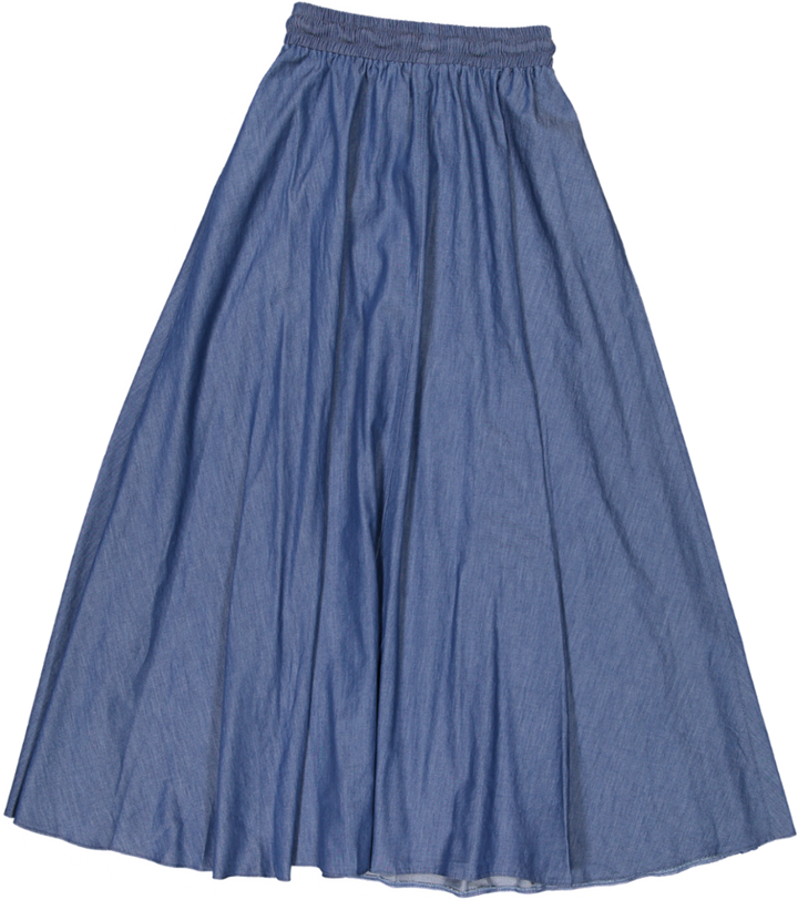 TRURO SKIRT 25B MAXI LENGTH-Dark Denim