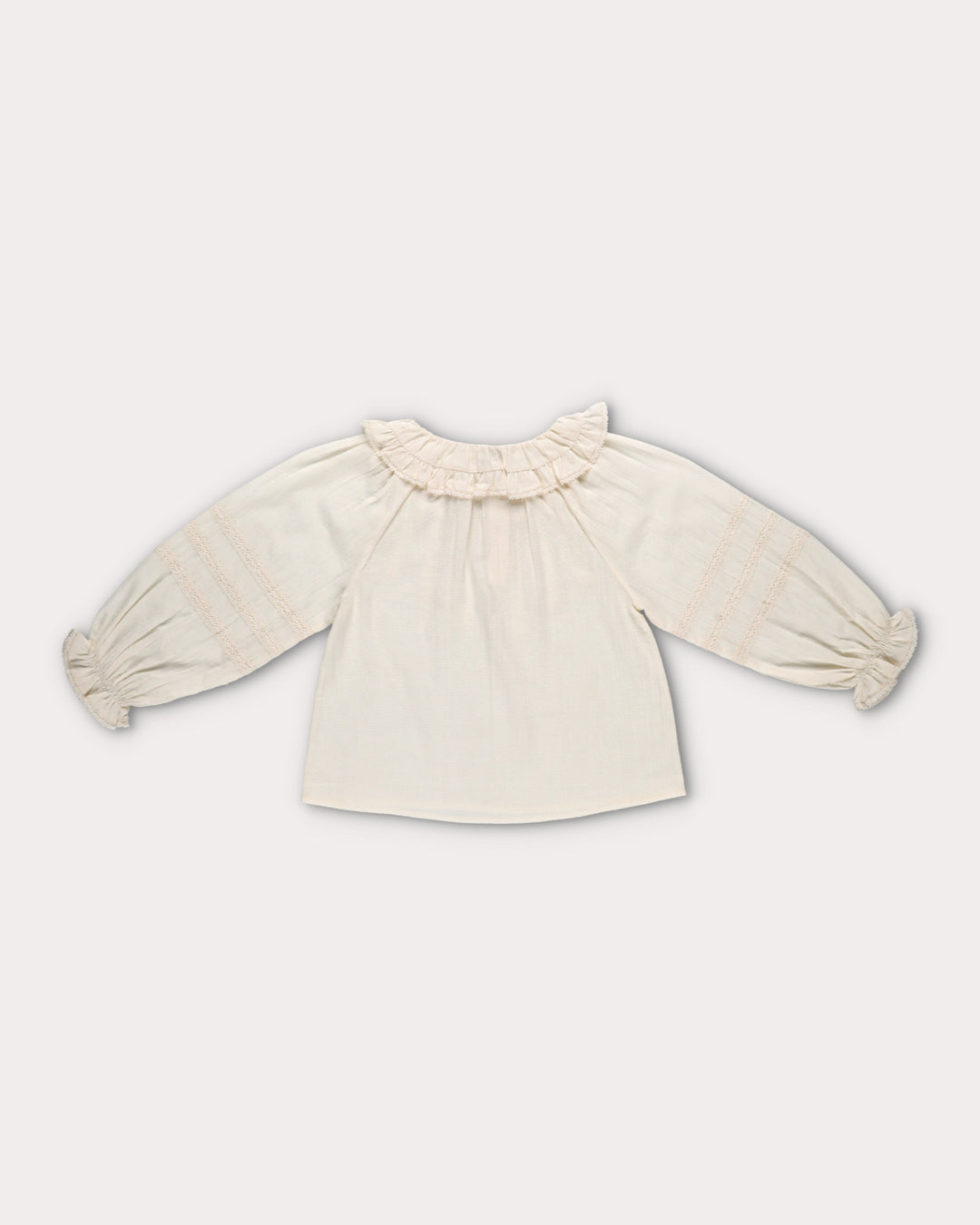 FD-FW26-00011 CECILE BLOUSE LARGE - SWISS DOBBY ECRU
