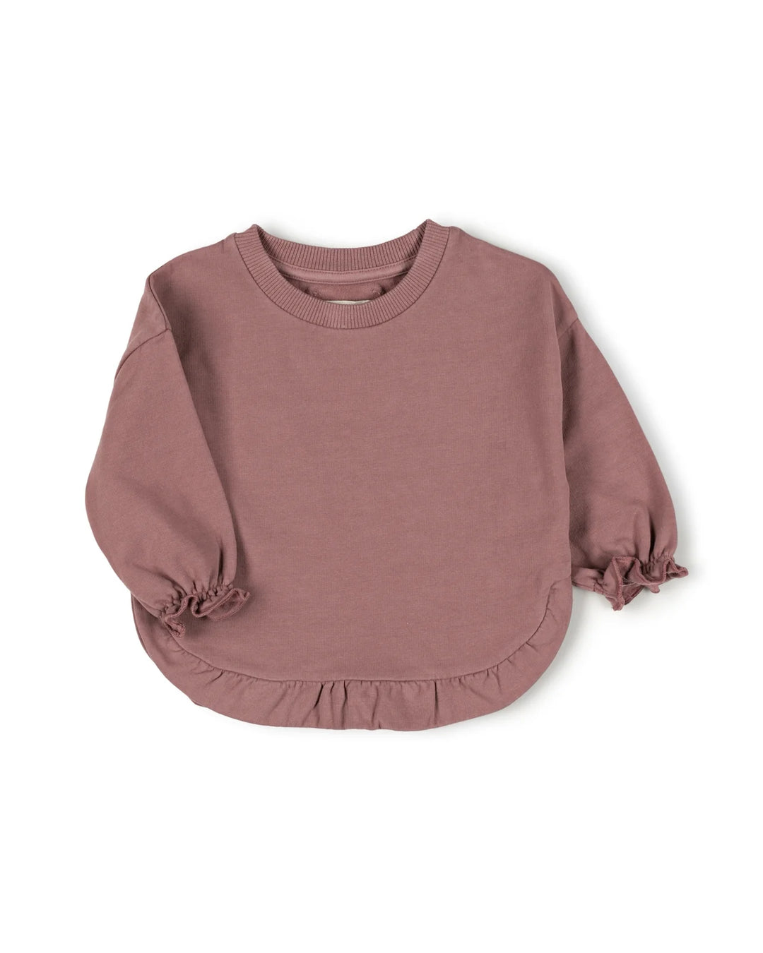 SW902 RUFFLED SWEATER MAUVE