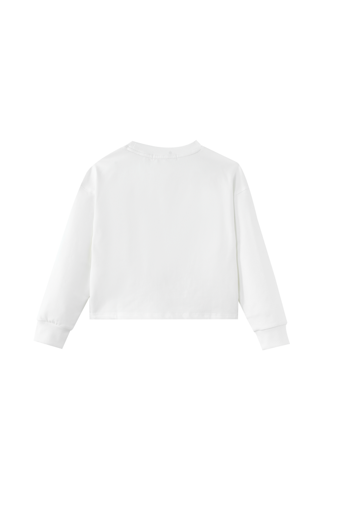 JADORE CENTER STRIPE SWEATSHIRT-WHITE