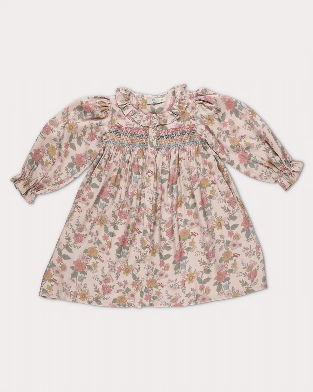 FC-FW26-00022 JEANETTE DRESS SHORT - VISCOSE TWILL BLOOM