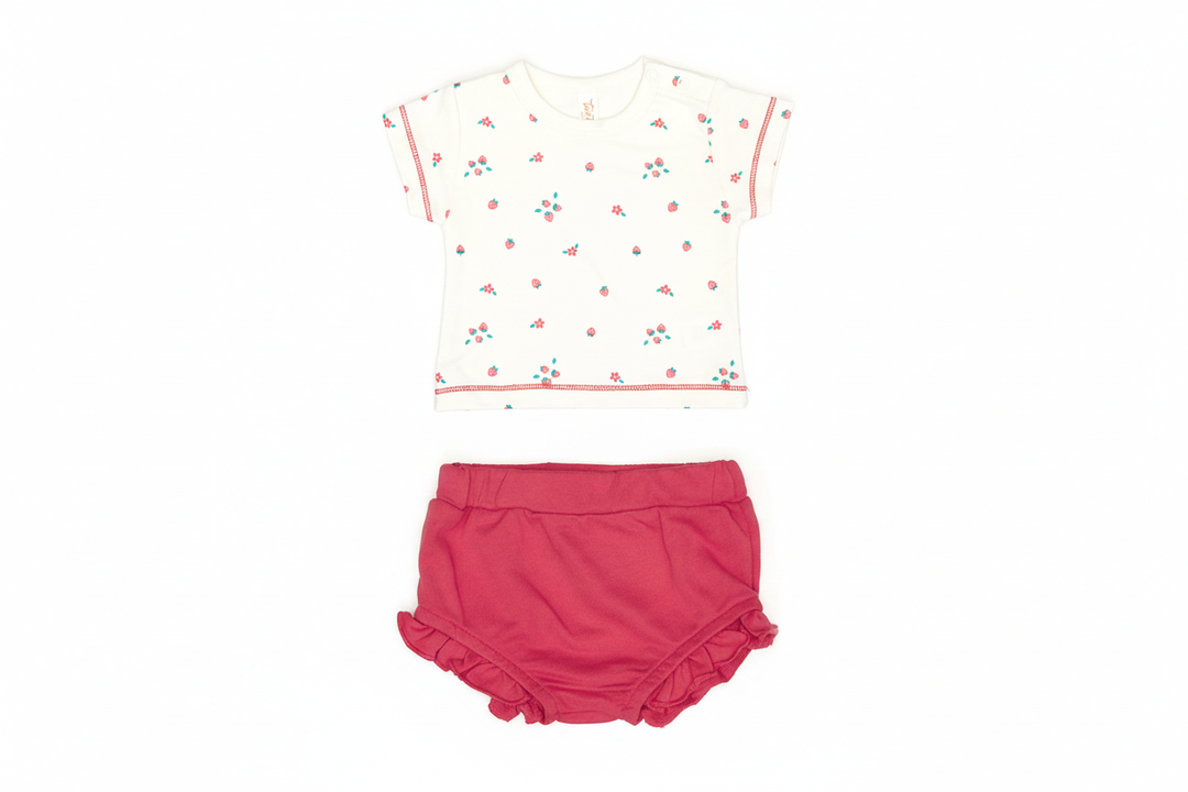 Terry Top and Red Bloomer Set