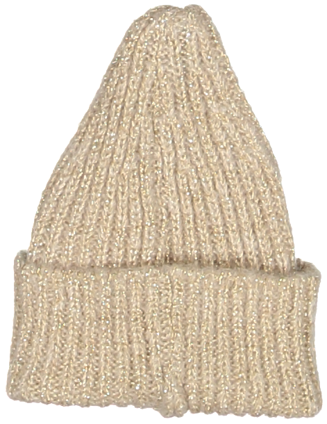 7024-BABY HAT WOOL-GOLD