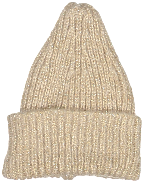 7024-BABY HAT WOOL-GOLD