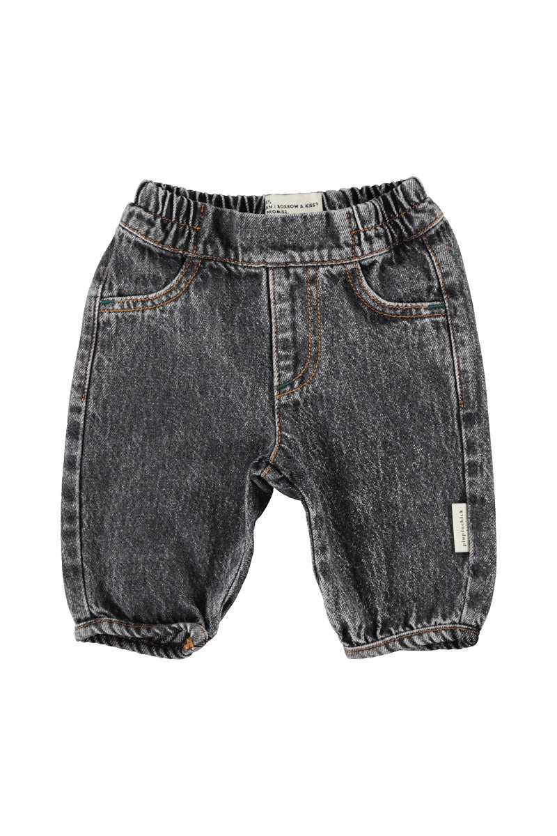 BB2611A BABY TROUSERS - WASHED BLACK DENIM