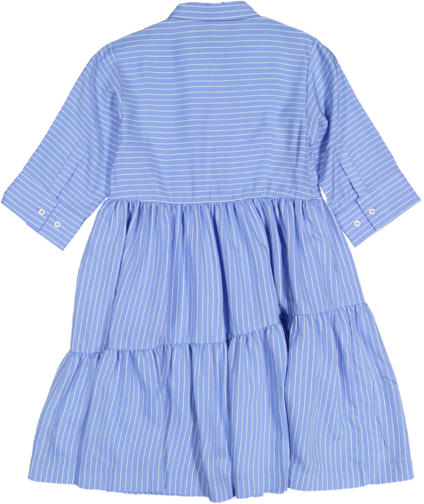 BROOKE DRESS-SKY BLUE SATIN