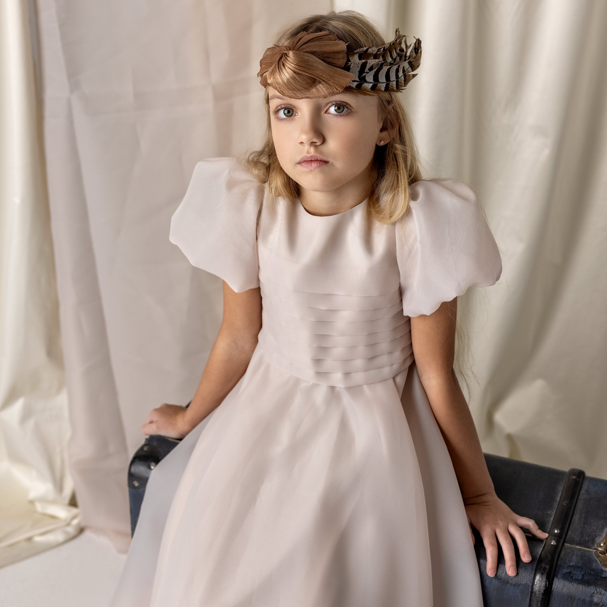 AW24-09/02-Iriel maxi dress-Chocolate powder organza – whoopikids