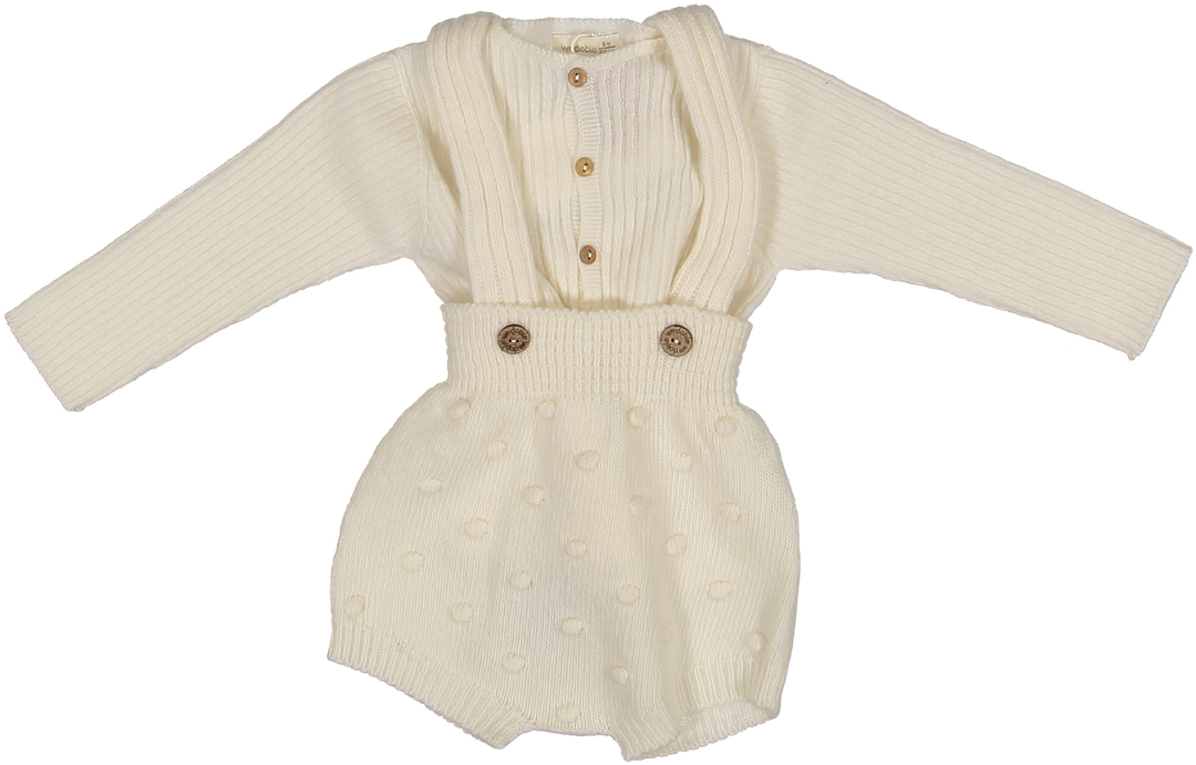 7305P/4301E-SHORTIE/SWEATER SET-Pearl