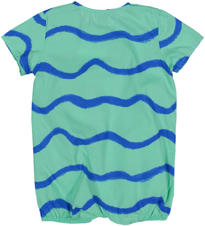 Exclusive Waves Romper - Mint
