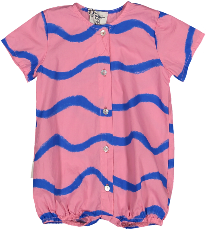 Exclusive Waves Romper - Pink