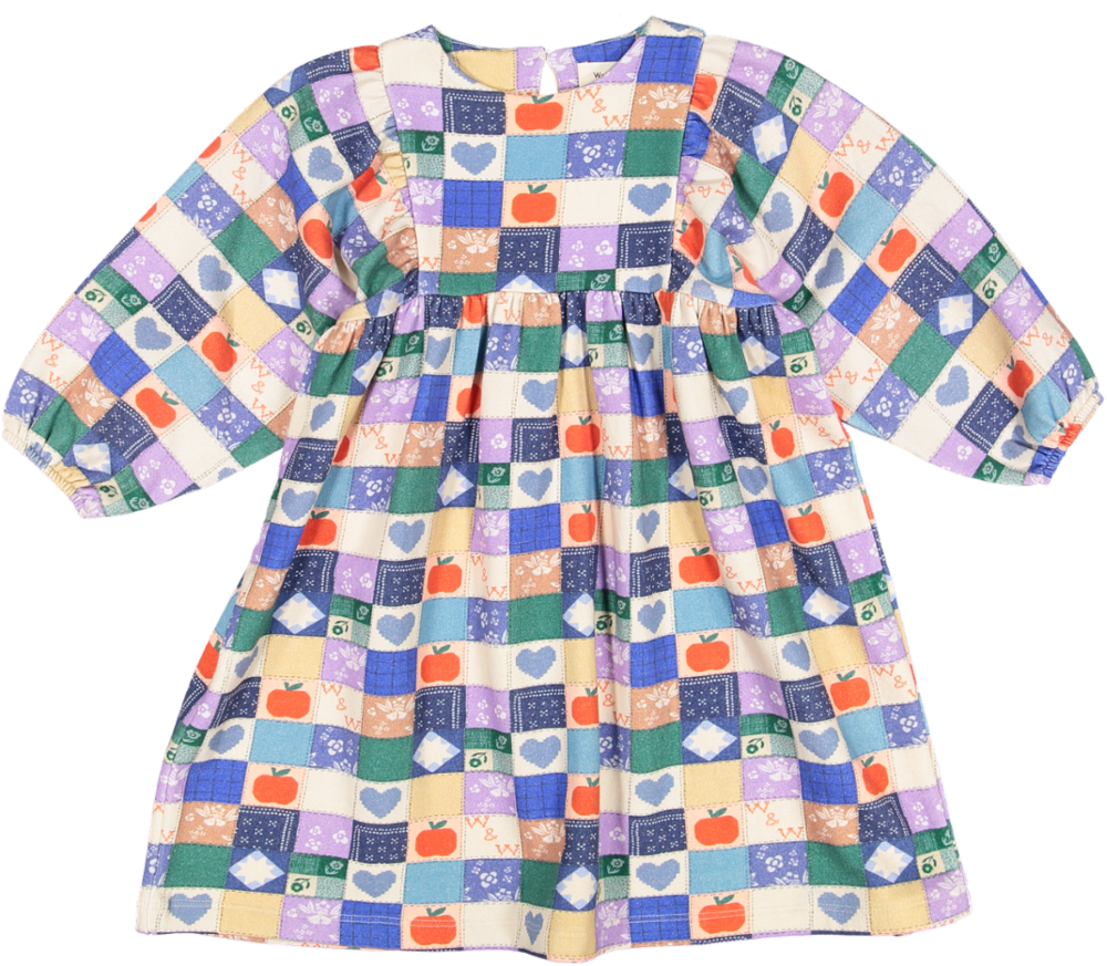 A25201L-Harriet Dress-multi quilt sweat